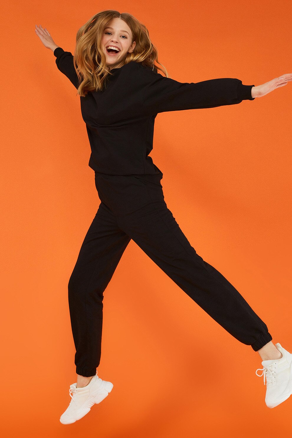 LC WAIKIKI, Pantaloni sport cu buzunare laterale, Negru