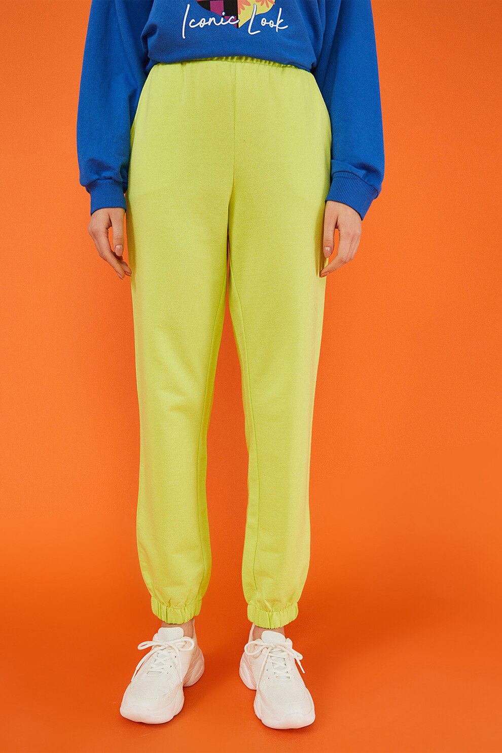 LC WAIKIKI, Pantaloni sport cu buzunare laterale, Verde lime