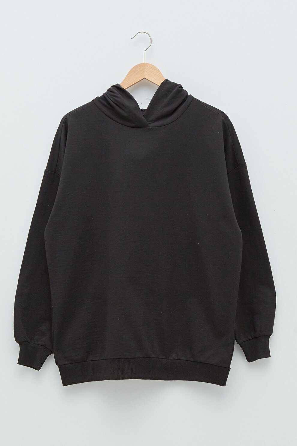 LC WAIKIKI, Hanorac cu mesaj, Negru/Alb