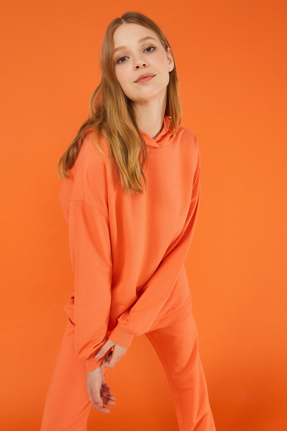 LC WAIKIKI, Hanorac cu mesaj, Oranj/Negru