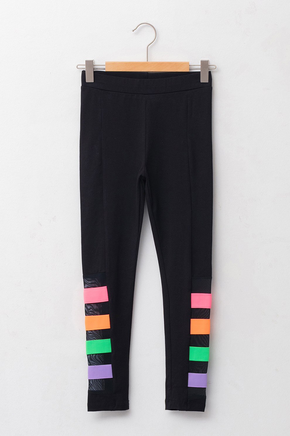 LC WAIKIKI, Colanti cu detalii contrastante, Negru/Roz/Oranj, 128 CM