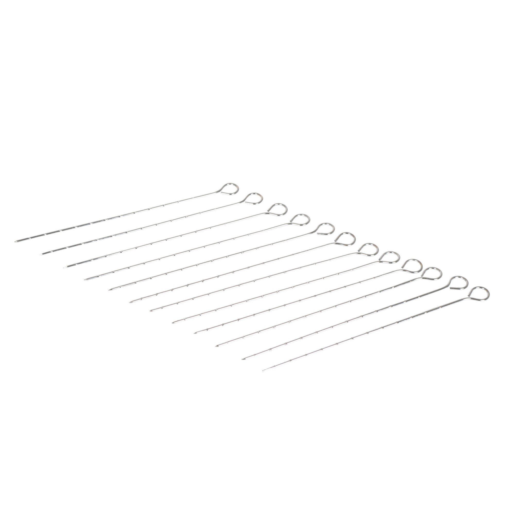 Set 12 tepuse frigarui pentru gratar, 27 cm, metal