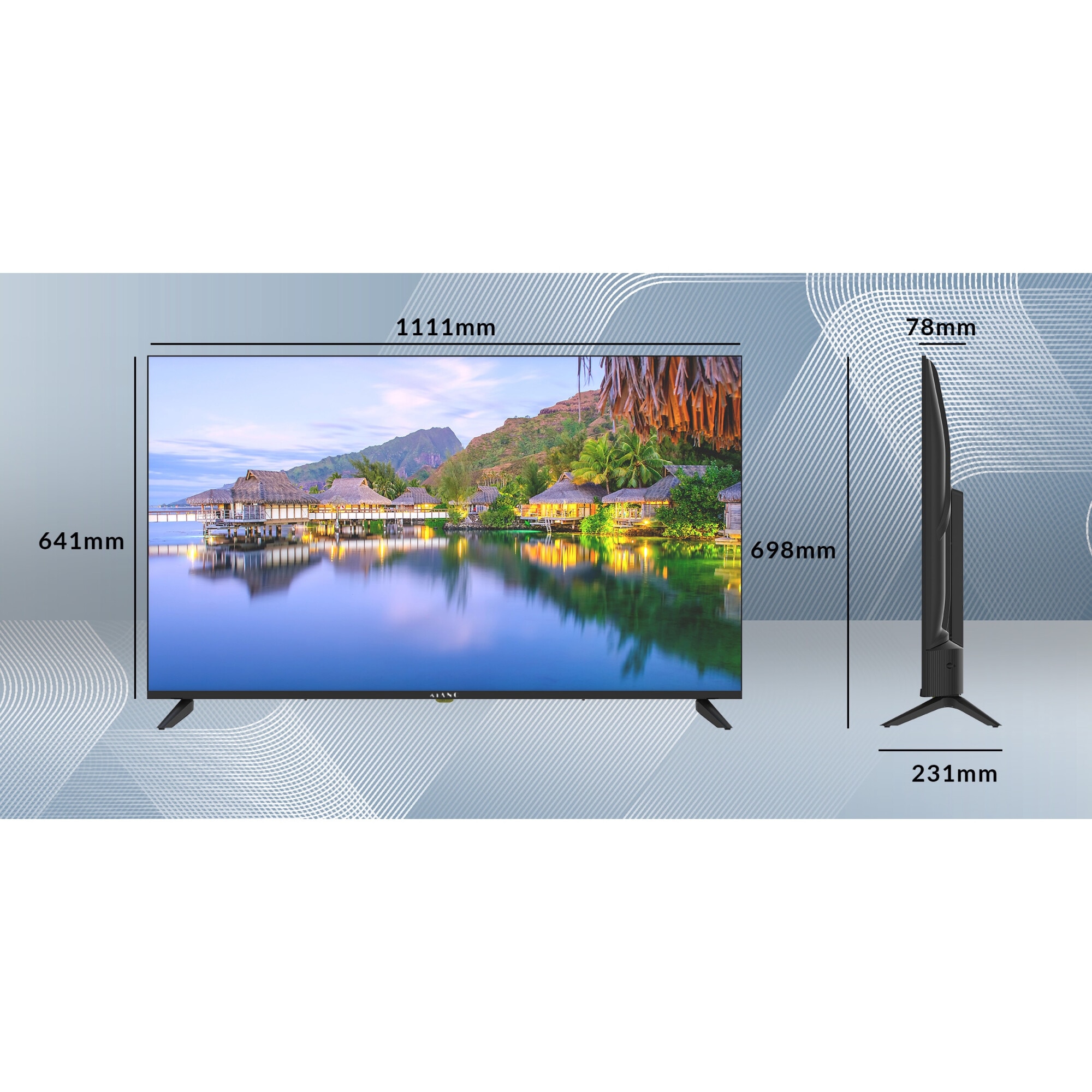 TV Kiano Elegance 50" Smart TV 4K Ultra HD DLED Carcasa metalica