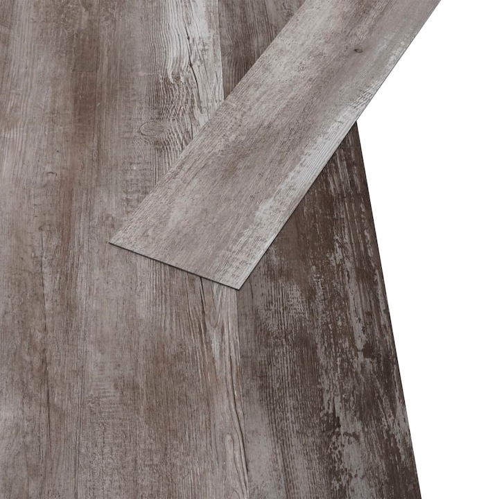 Placi pardoseala autoadezive lemn maro mat vidaXL, 5,02 m² PVC 2 mm, 18.05 kg