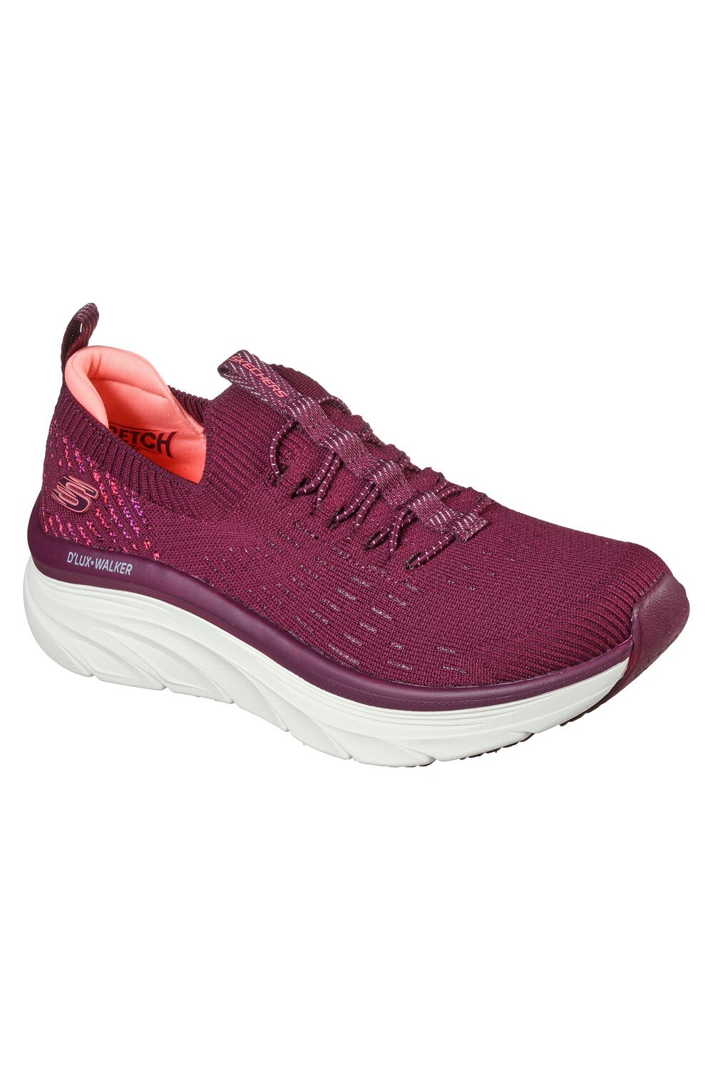 Pantofi sport Slip On D'LUux Walker Star Stunner, Skechers, Visiniu
