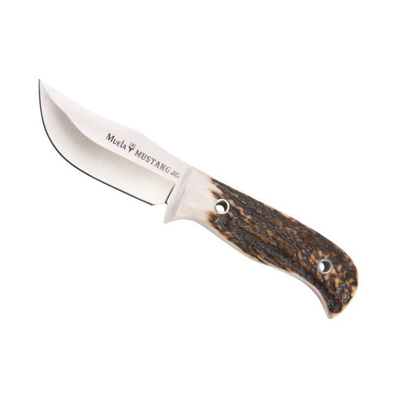 Cutit Mikov, Mustang, Inox, 8 cm, Argintiu/Maro