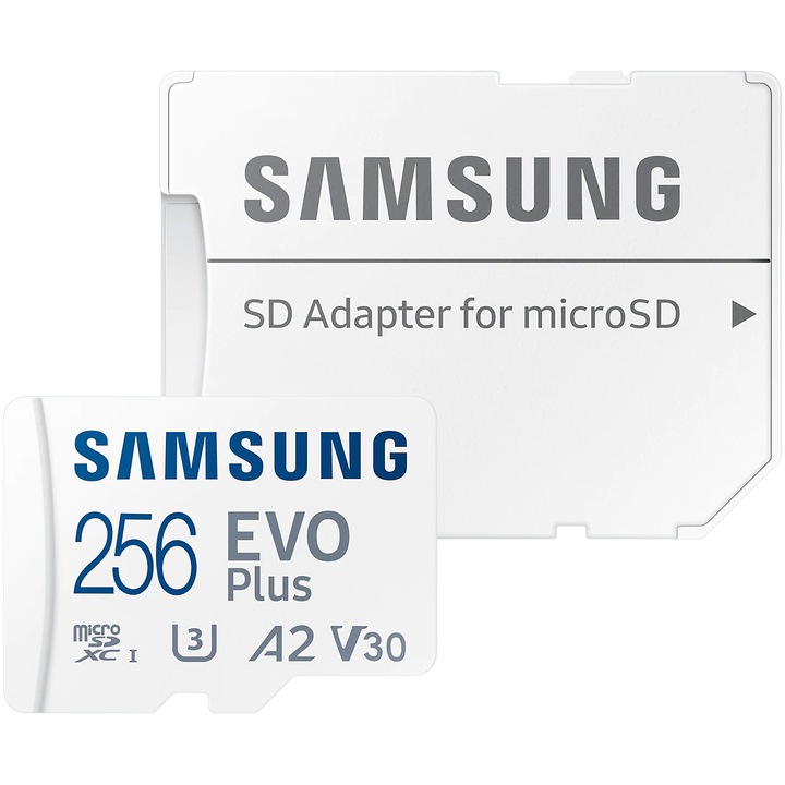 Samsung EVO Plus Blue 256GB microSDXC memóriakártya adapterrel