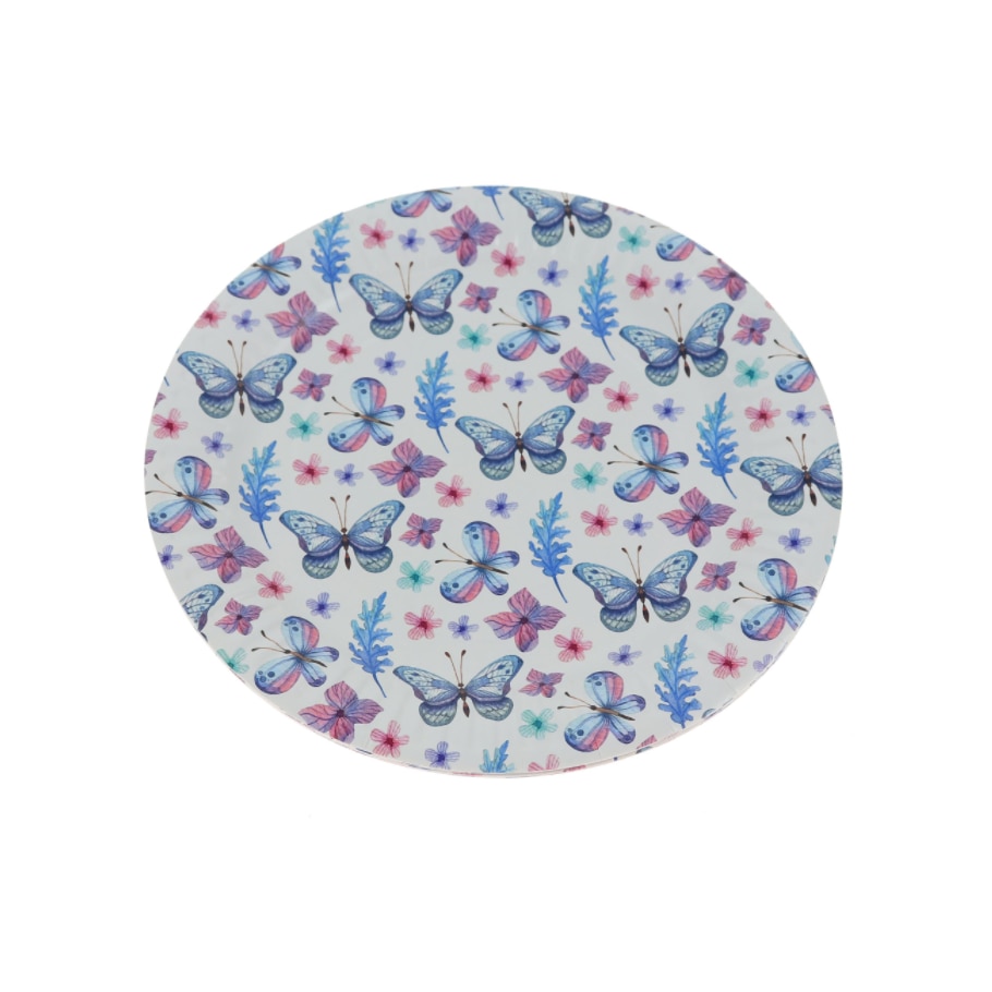 Set farfurii rotunde Fluturi, 10 bucati, carton, D 23 cm
