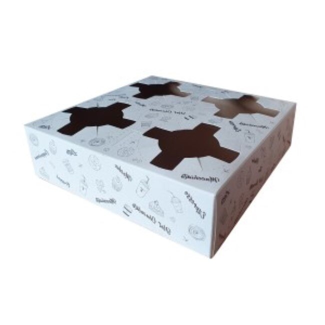 Suport pentru 4 pahare, din carton, city, 100buc