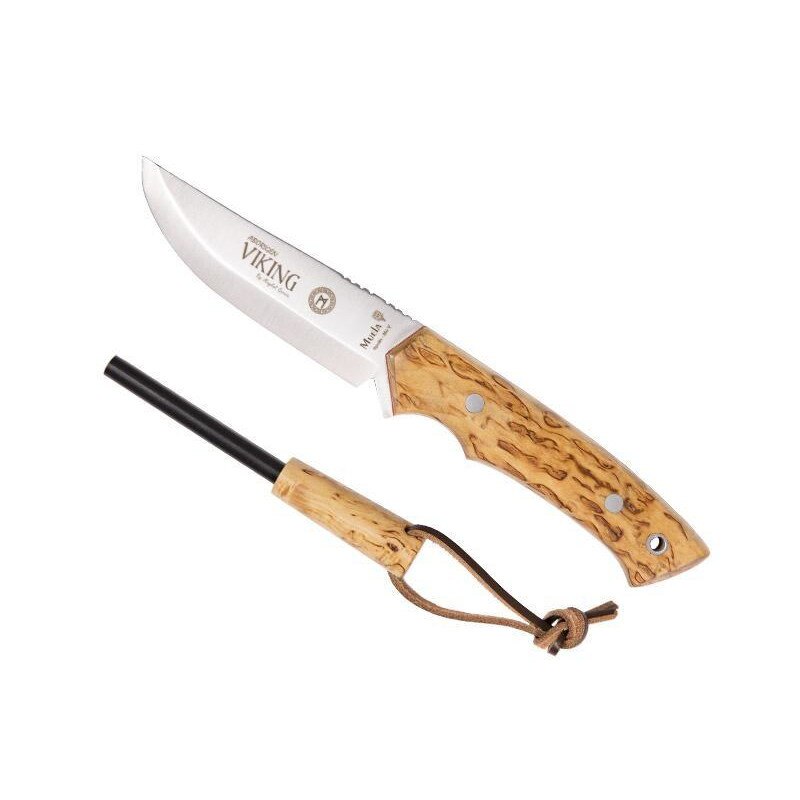 Cutit Mikov, Viking, Inox, 11 cm, Argintiu/Maro