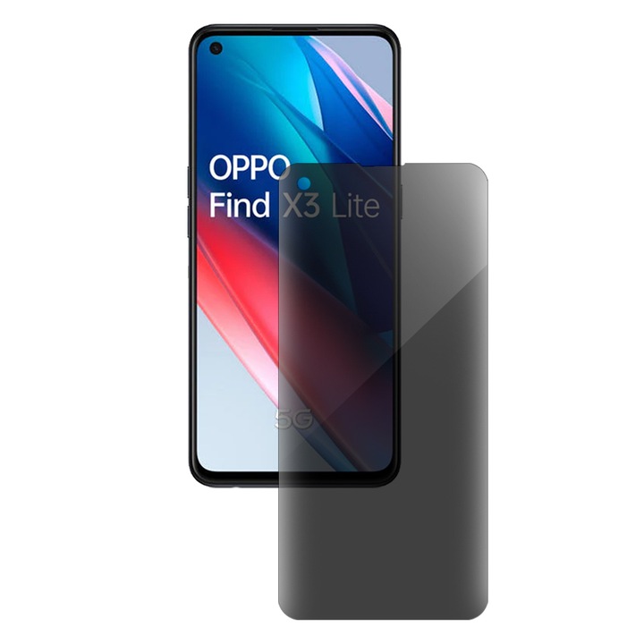 SILKASE privacy film за Oppo Find X3 Neo, защита на екрана, силикон