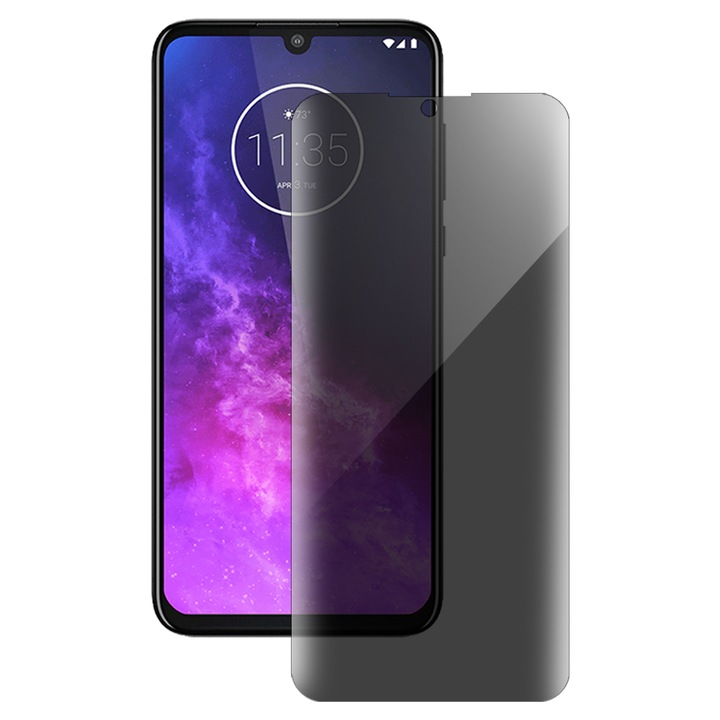 Folie privacy SILKASE pentru Motorola Moto One Zoom, protectie ecran, silicon