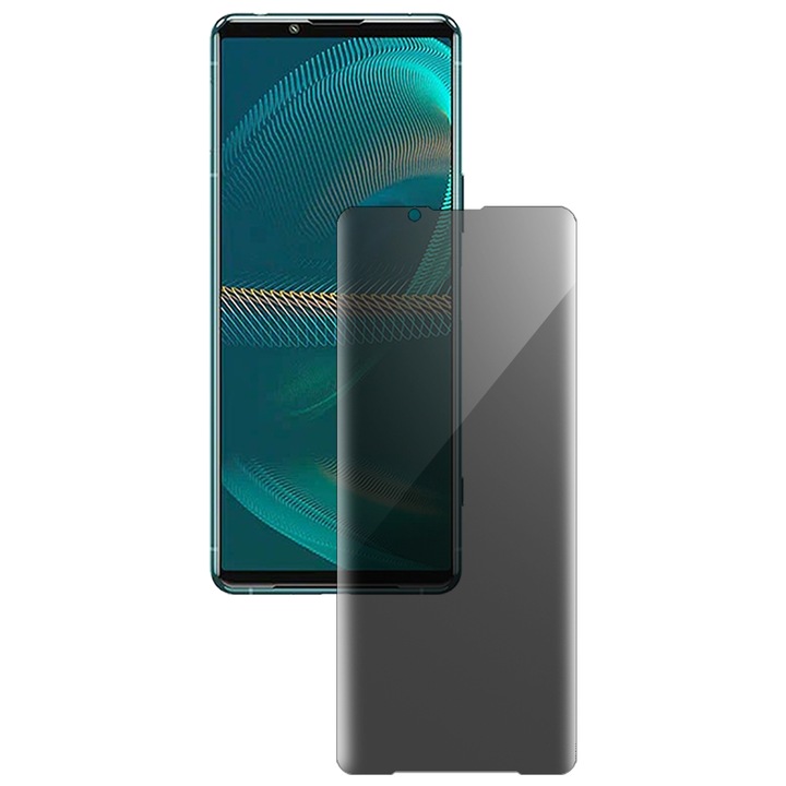 SILKASE privacy фолио за Sony Xperia 5 III, защита на екрана, силикон