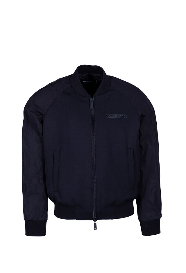 Bluza sport cu fermoar, Dsquared2, Negru, marimea 46