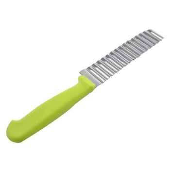 Cutit ondulat, Orion, Inox/Plastic, 10 cm, Verde Cutit ondulat, Orion, Inox/Plastic, 10 cm, Verde