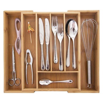 Organizator pentru tacamuri, Din bambus Organizator pentru tacamuri, Din bambus