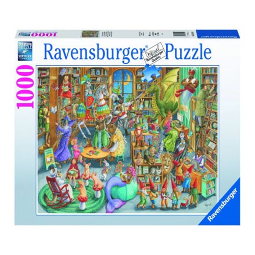 Puzzle Ravensburger - Noaptea in Librarie, 1000 piese