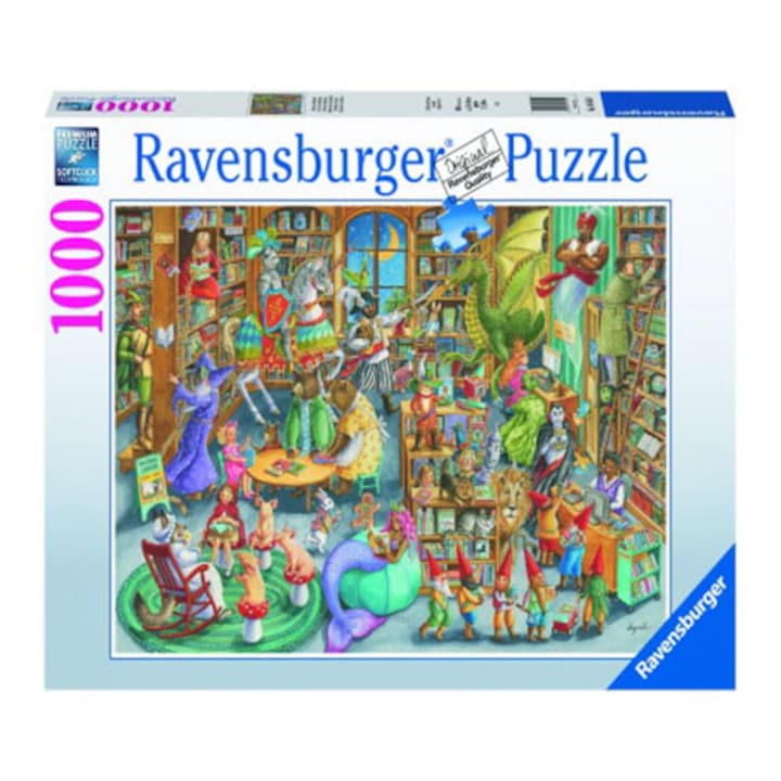 Puzzle Ravensburger - Éjszaka a könyvesboltban, 1000 db