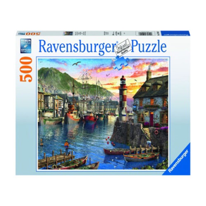 Puzzle Ravensburger - Port la rasarit, 500 piese