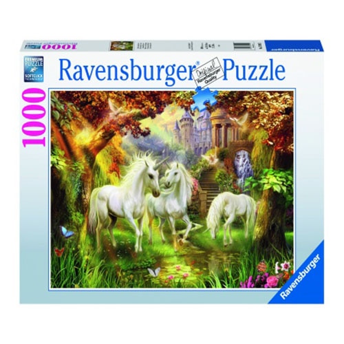 Puzzle Ravensburger - Unicorni In Padure, 1000 piese