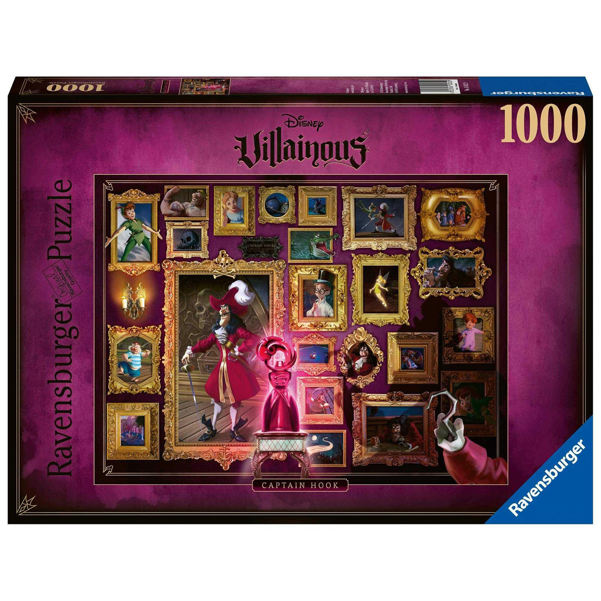 Puzzle Ravensburger - Villainous, Capitanul Hook, 1000 piese