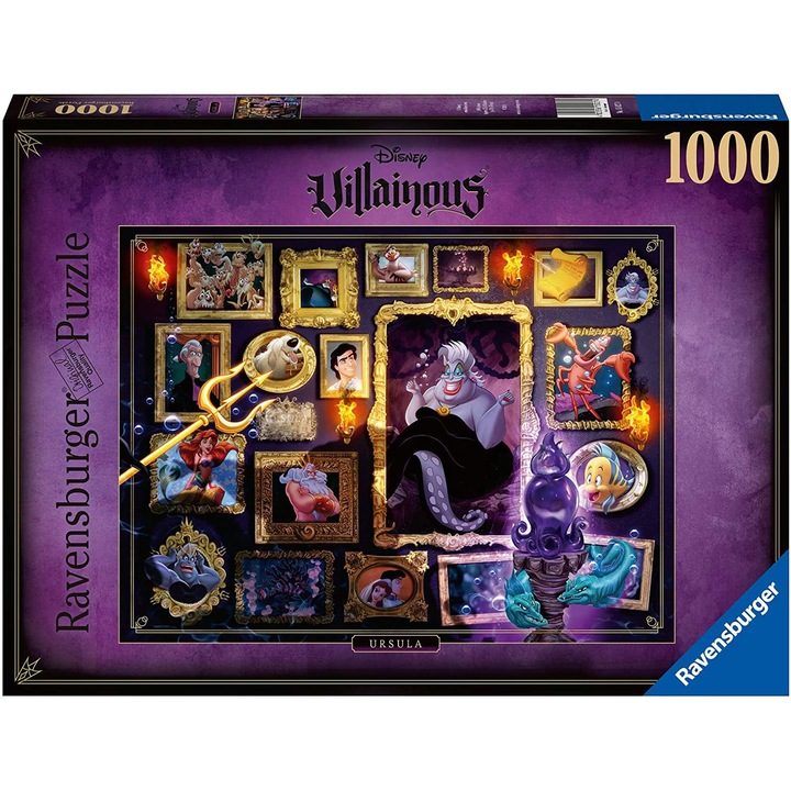 Пъзел Ravensburger - Villainous, Ursula, 1000 части