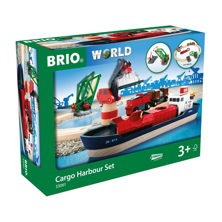 Комплект за игра Brio - Товарно пристанище