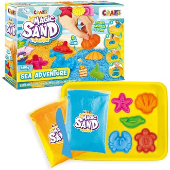 Set nisip kinetic Craze - Sea Adventure, 600 g Set nisip kinetic Craze - Sea Adventure, 600 g