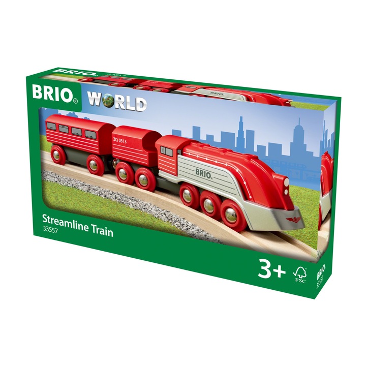 Tren din lemn Brio - Streamline