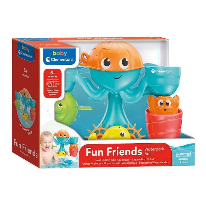 Clementoni Fun Friends baba fürdőjáték, polip
