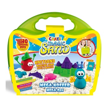 Set nisip kinetic Craze - Set Portabil, Mega Box, 700 g Set nisip kinetic Craze - Set Portabil, Mega Box, 700 g