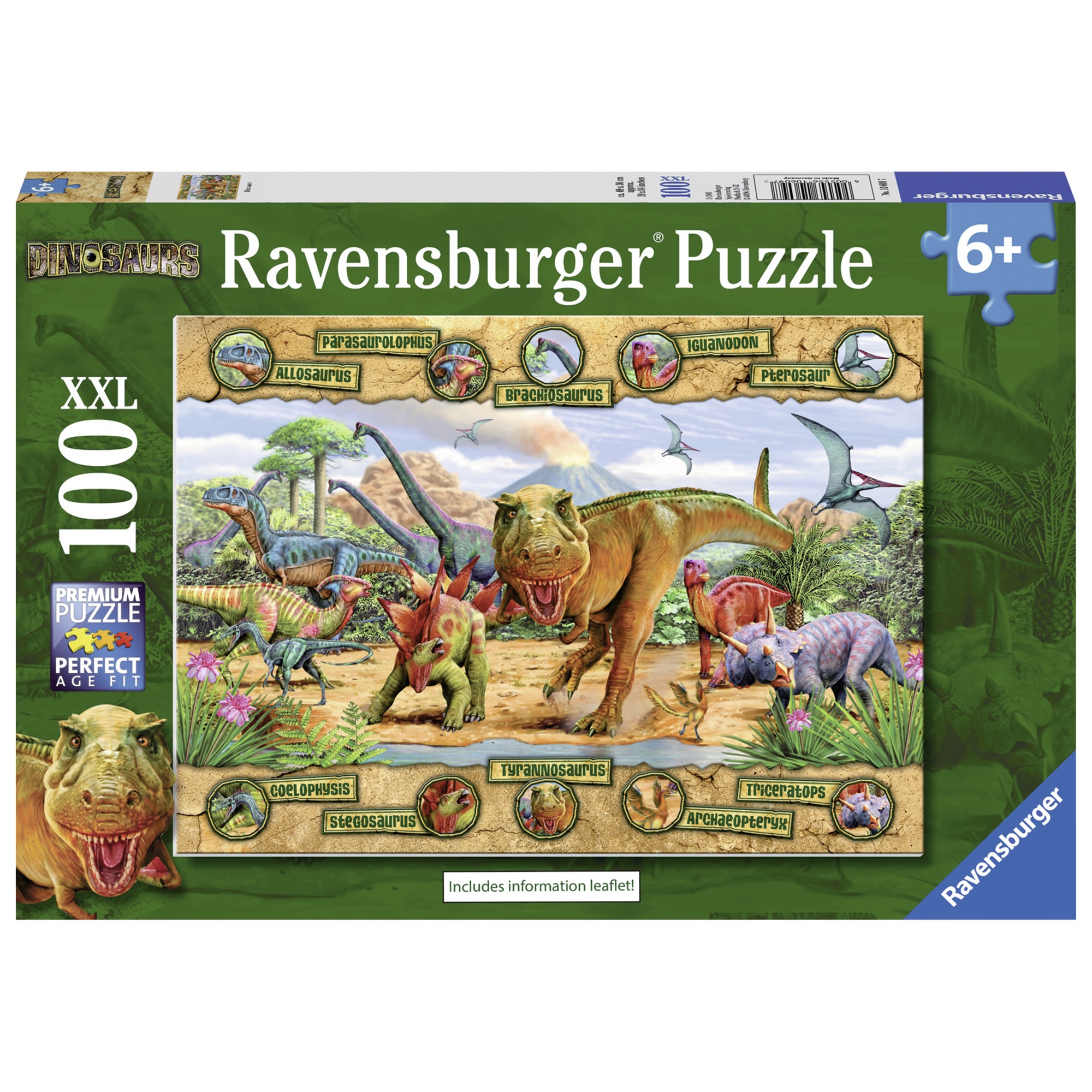 Puzzle Ravensburger - Dinozauri, 100 piese