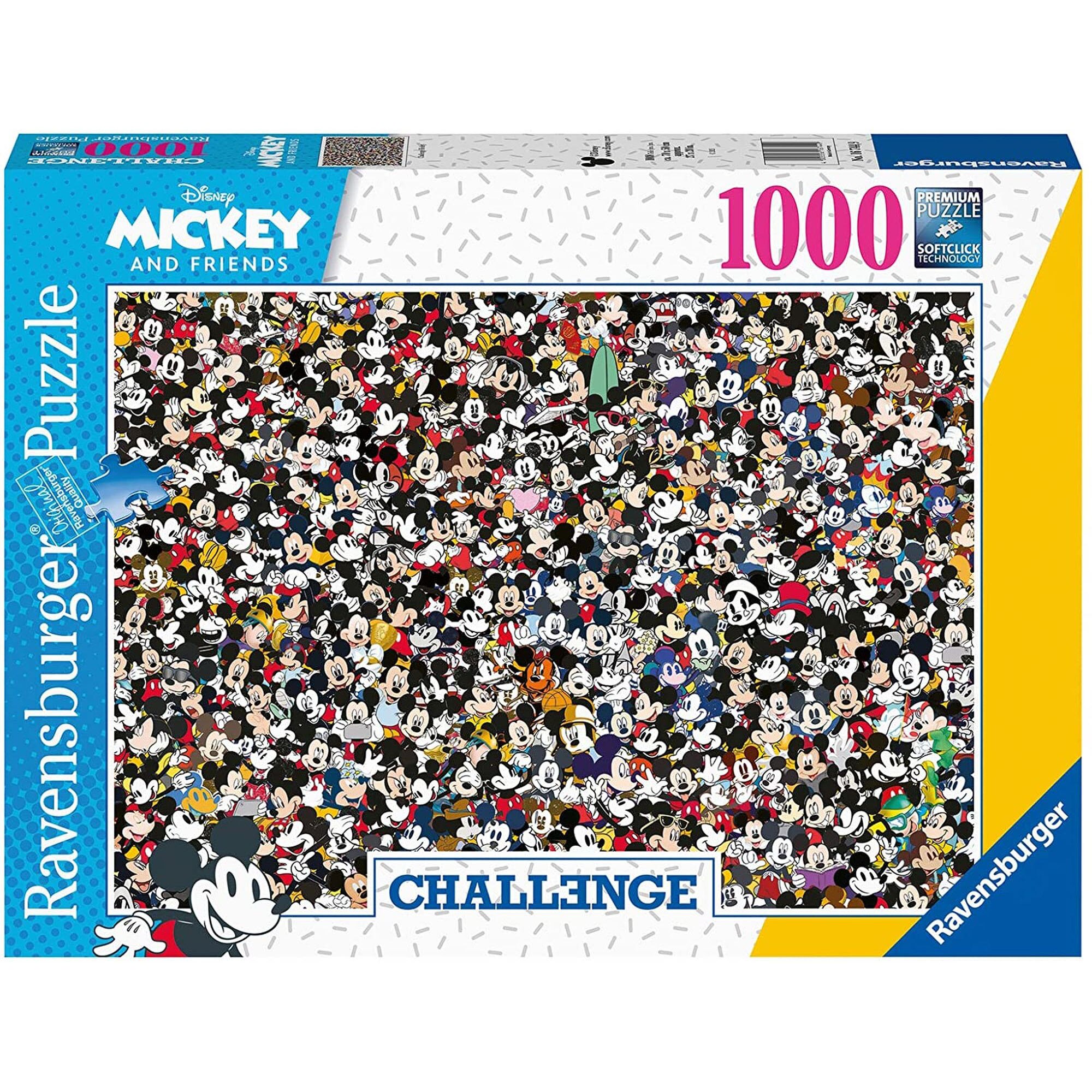 Puzzle Ravensburger - Provocare, Disney Mickey and Friends, 1000 piese ...