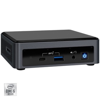 Mini PC Barebone Intel® NUC 10 Frost Canyon NUC10I5FNKN2 cu procesor Intel® Core™ i5-10210U pana la 4.10GHz, fara RAM, fara stocare, fara jack audio, Intel® UHD Graphics, No OS Mini PC Barebone Intel® NUC 10 Frost Canyon NUC10I5FNKN2 cu procesor Intel® Core™ i5-10210U pana la 4.10GHz, fara RAM, fara stocare, fara jack audio, Intel® UHD Graphics, No OS