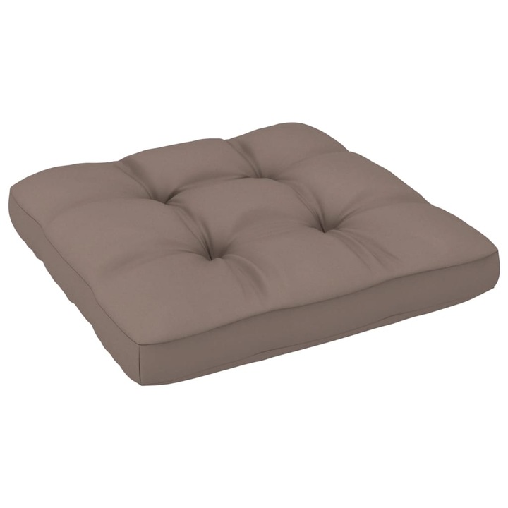 Възглавница за палетен диван, 58x58x10 см, Тъмносив