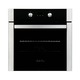 Pachet incorporabil cuptor electric LN 605 Blk Venetia si plita gaz sticla neagra VIVA CRY 60, Studio Casa 65 l, grill, termostat, programator digital, clasa A, inox/negru