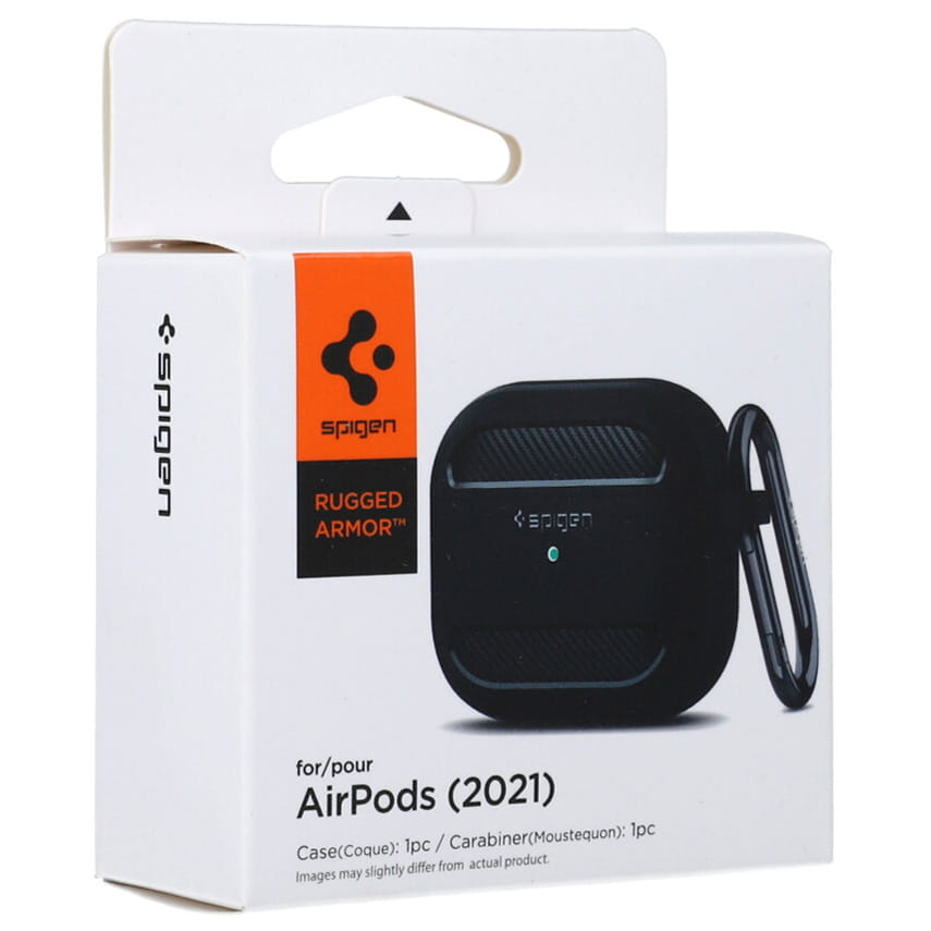 Carcasa Spigen Rugged Armor Apple AirPods 3, neagra