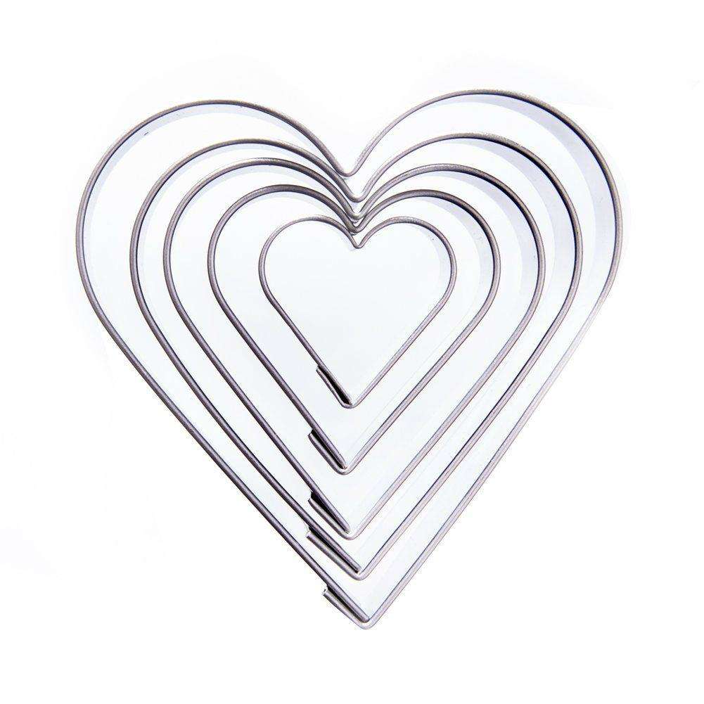 Set 5 forme prajituri, Orion, Inimioare