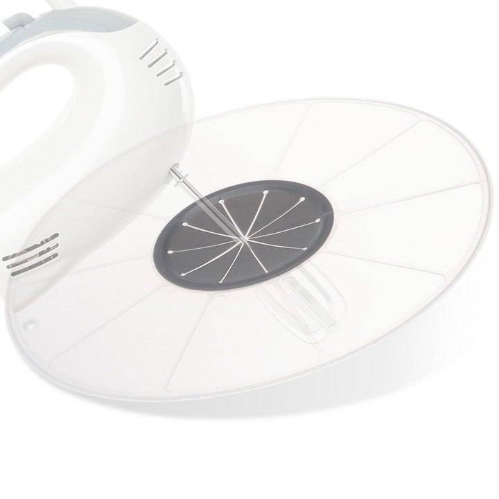 Capac De Protectie Pentru Mixare, Excellent Houseware, 30x9.5 cm, Material Plastic, Diametru 30 cm, Diametru Deschidere 9.5 cm, Greutate 0.1 kg, Transparent