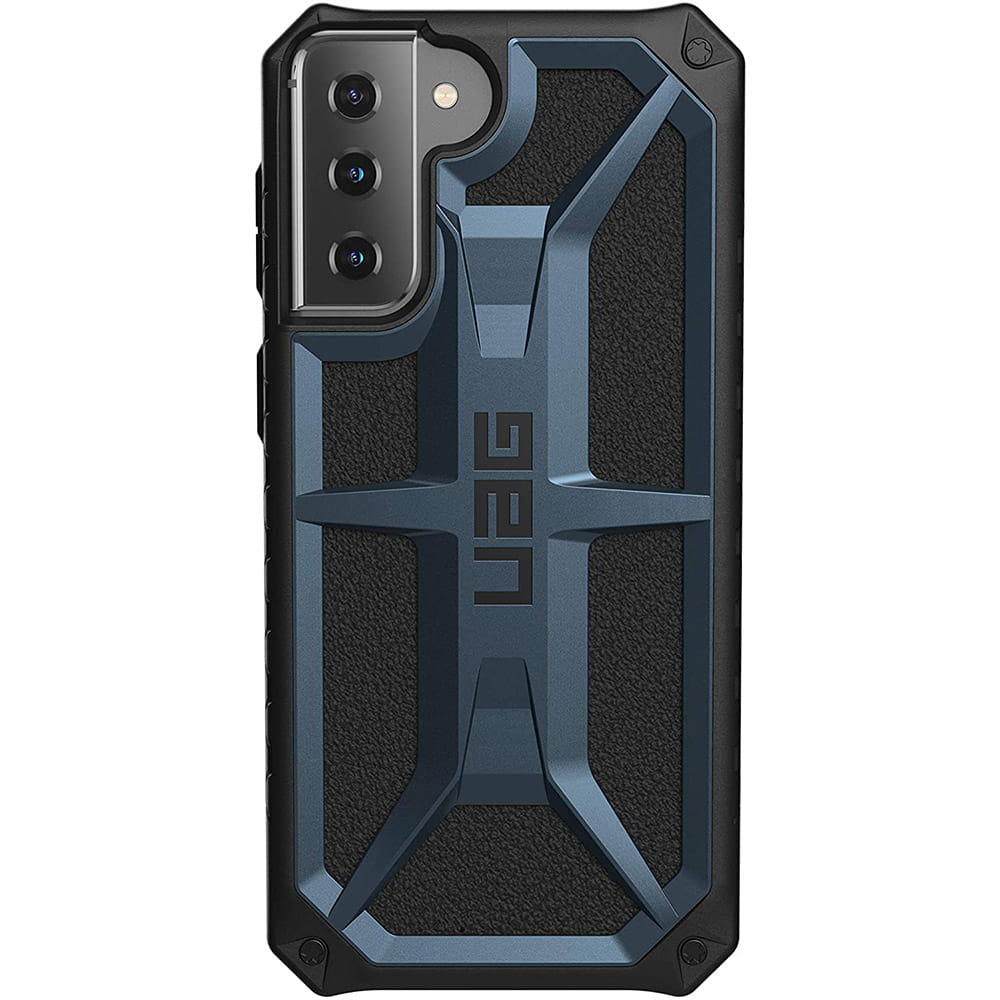 Husa Urban Armor Gear Monarch pentru Samsung Galaxy S21 Plus 5G, Policarbonat/Piele, Bleumarin/Negru