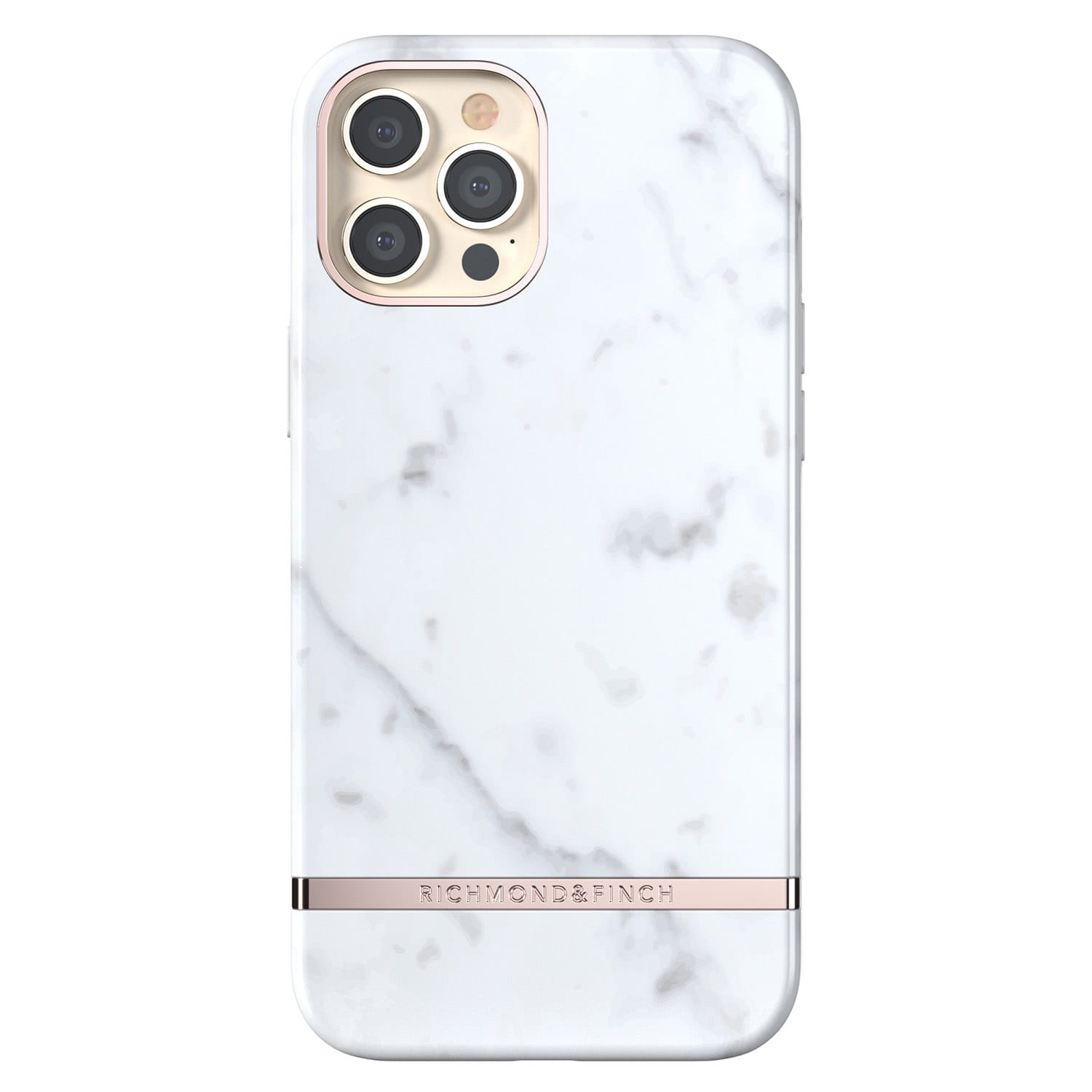 Husa de protectie Richmond & Finch Marble pentru iPhone 12 Pro Max, Plastic, Alb
