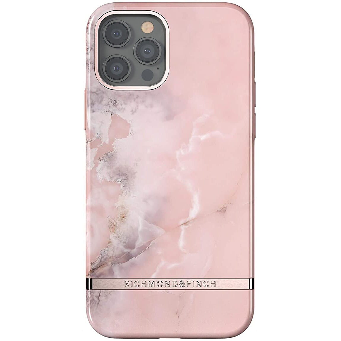 Husa de protectie Richmond & Finch Marble pentru iPhone 12 Pro Max, Plastic, Roz