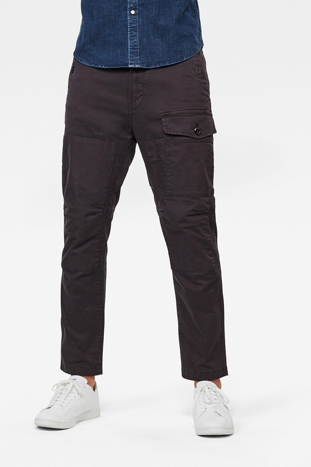 G-Star RAW, Pantaloni relaxed fit Torrick, Negru stins