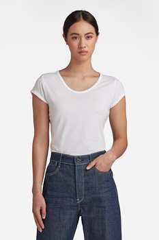 G-Star RAW, Tricou slim fit de bumbac organic Eyben, Alb G-Star RAW, Tricou slim fit de bumbac organic Eyben, Alb