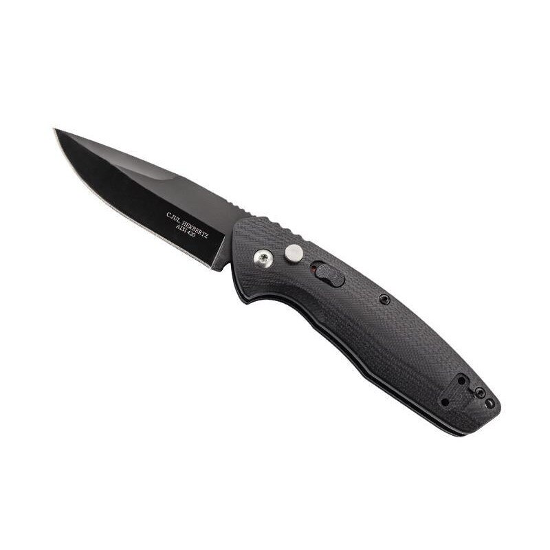 Briceag Herbertz 593111, Otel inoxidabil, 10.5 cm, Negru