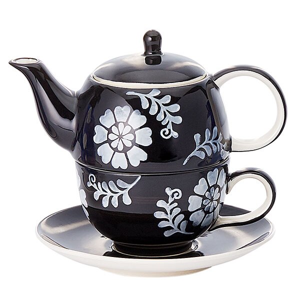 Ceainic Tea for one - Goesta, Albastru, Ceramica, 600 ml