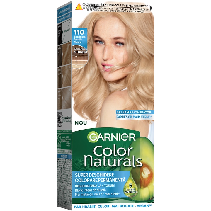 Перманентна боя за коса Garnier Color Naturals 110 Blond Super Deschis Natural, 112 мл