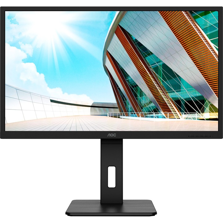 Монитор LED VA AOC 31.5", WQHD, DisplayPort, Vesa, Черен