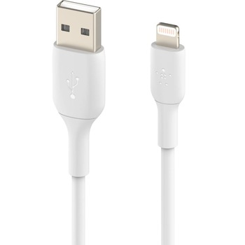 Cablu de date Belkin Boost Charge, USB-A / Lightning, 12W, PVC, 15 cm, Alb Cablu de date Belkin Boost Charge, USB-A / Lightning, 12W, PVC, 15 cm, Alb