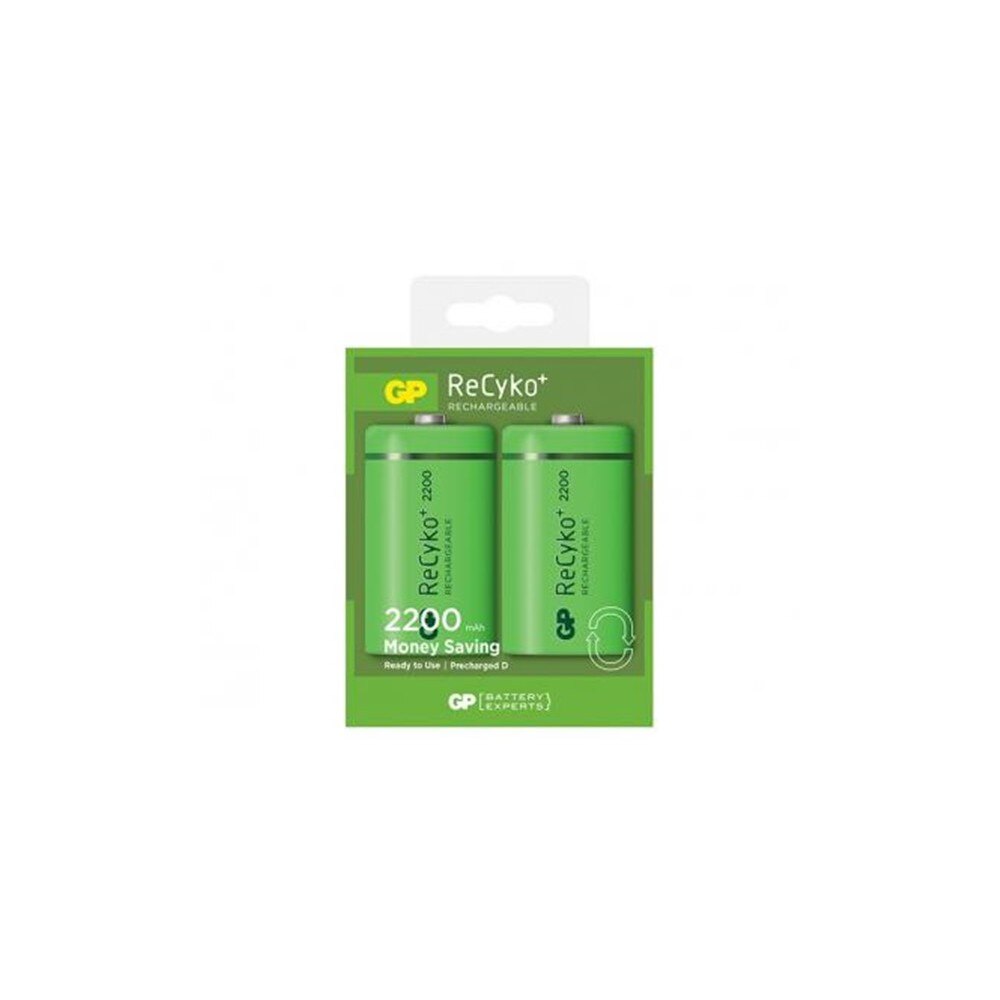 Baterie reincarcabila 2x gp recyko+ 1.2v d / hr20 2200mah nimh 1x Blister